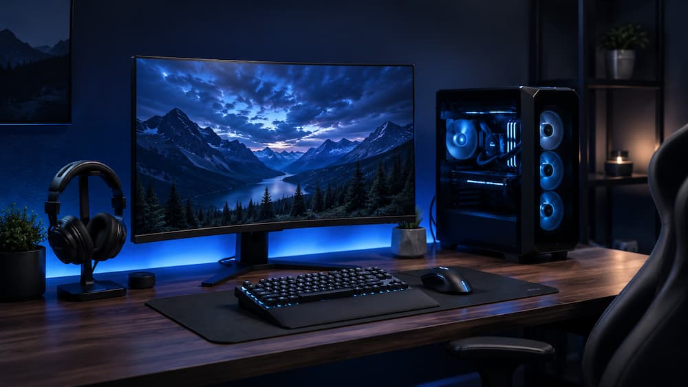 Ilustrație originală pentru articolul Monitor de 144 Hz: ce se schimbă în jocuri și ce trebuie verificat înainte de cumpărare