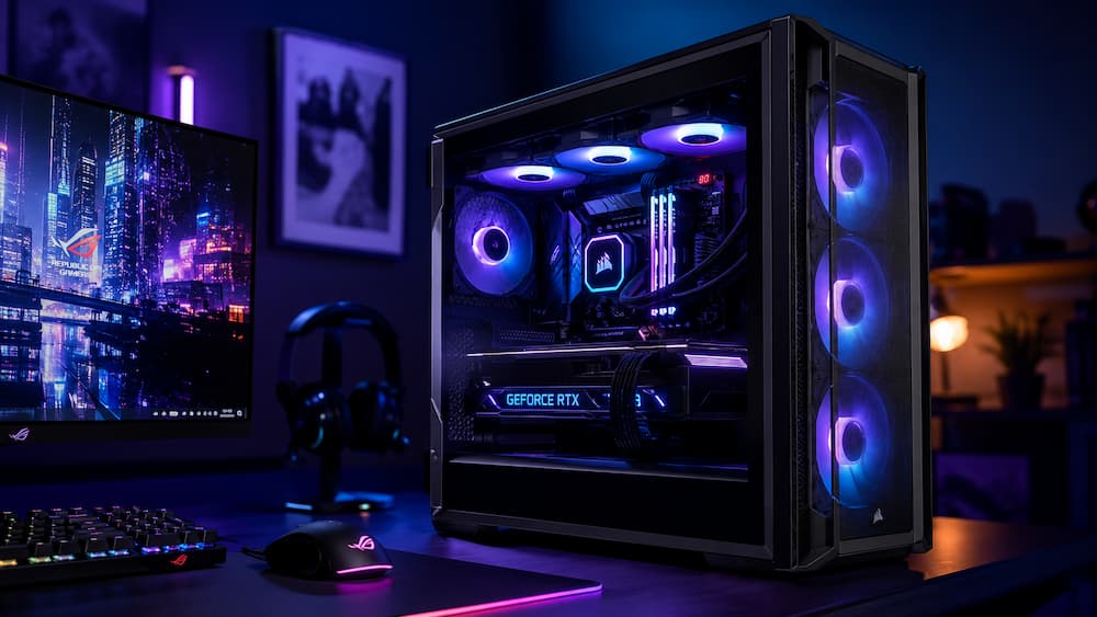 Ilustrație originală pentru articolul Cum construiești un PC de gaming echilibrat fără să plătești inutil pentru componente